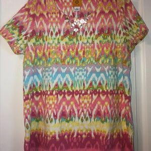 Ruby Rd watercolor top